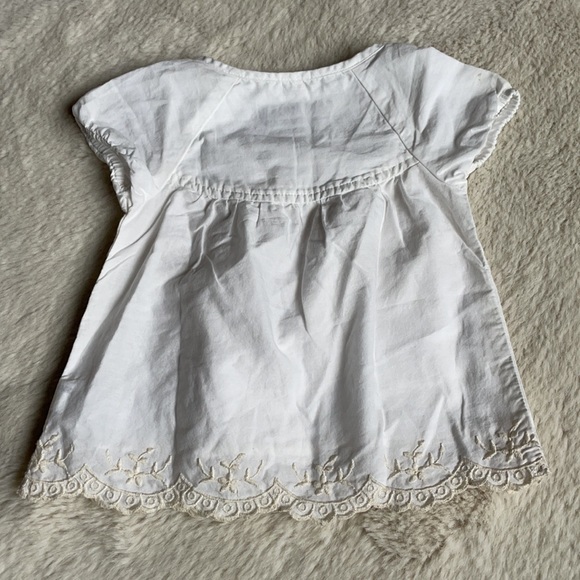 Oshkosh | White Embroidered Puff Sleeve Blouse | 18 Months - Picture 2 of 14